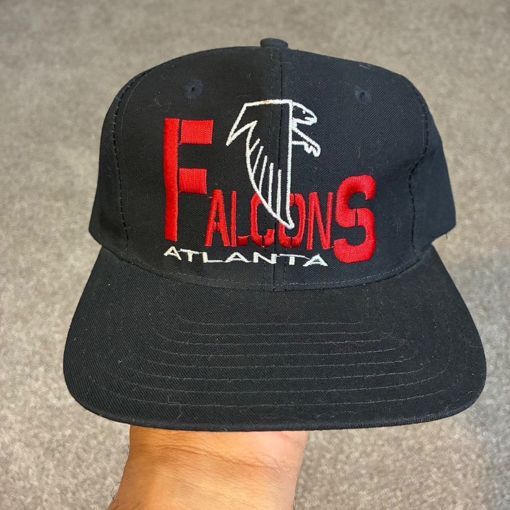 Vintage Atlanta Falcons Annco Snapback Hat Black Team NFL Baseball Cap Football